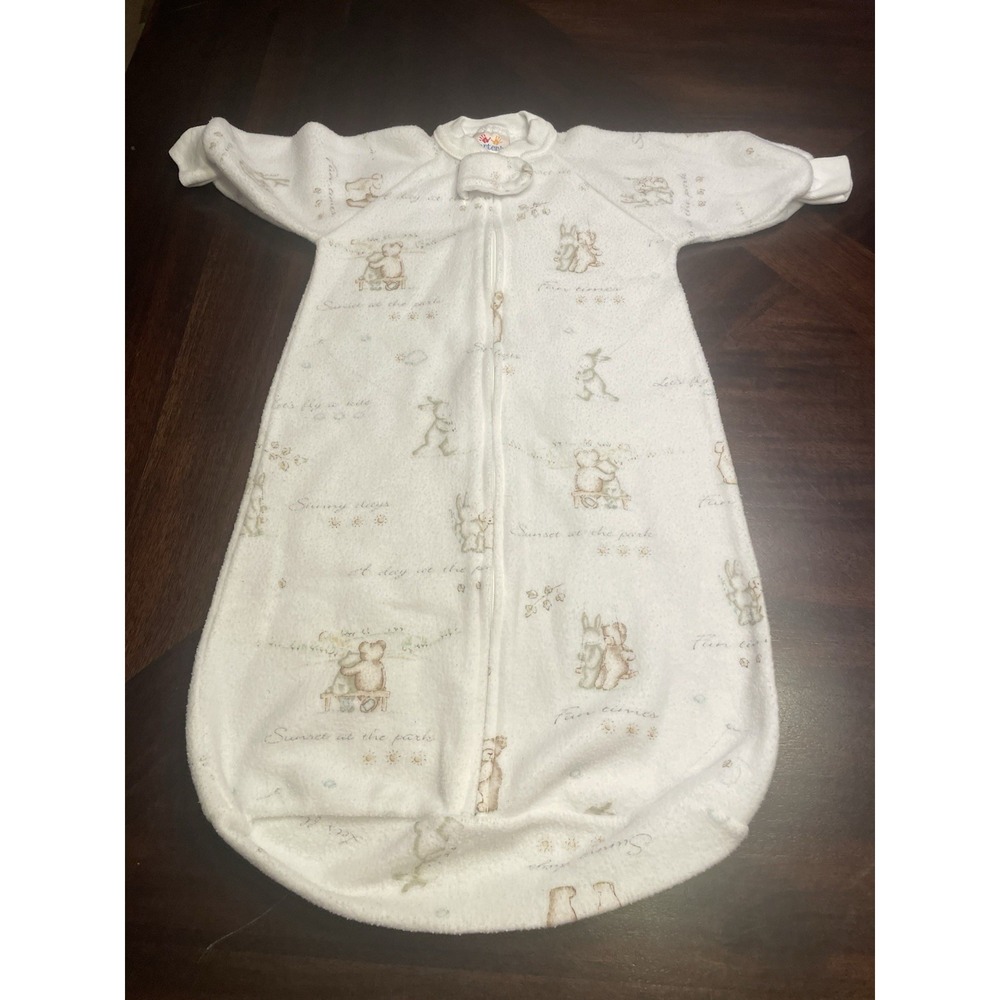 Carters Fleece Sleep Sack Up To 21 Pounds Animals Teddy Bear Rabbit